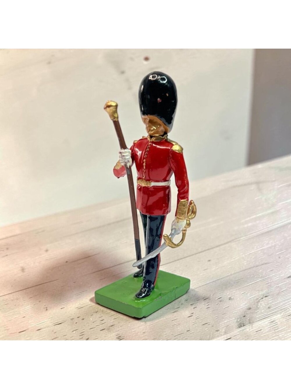 W. Britain Grenadier Guards Drum Major Metal Figurine Collectible From 1990
